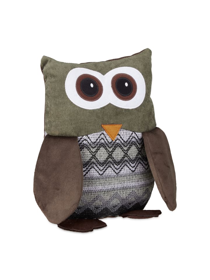 relaxdays Türstopper Eule in Braun - (B)14x (H)24 x (T)14 cm günstig kaufen onesize