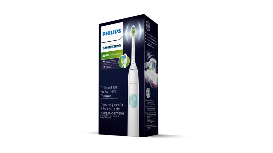 PHILIPS Sonicare ProtectiveClean 4300 Elektrische Schallzahnbürste, weiß, HX6807/24