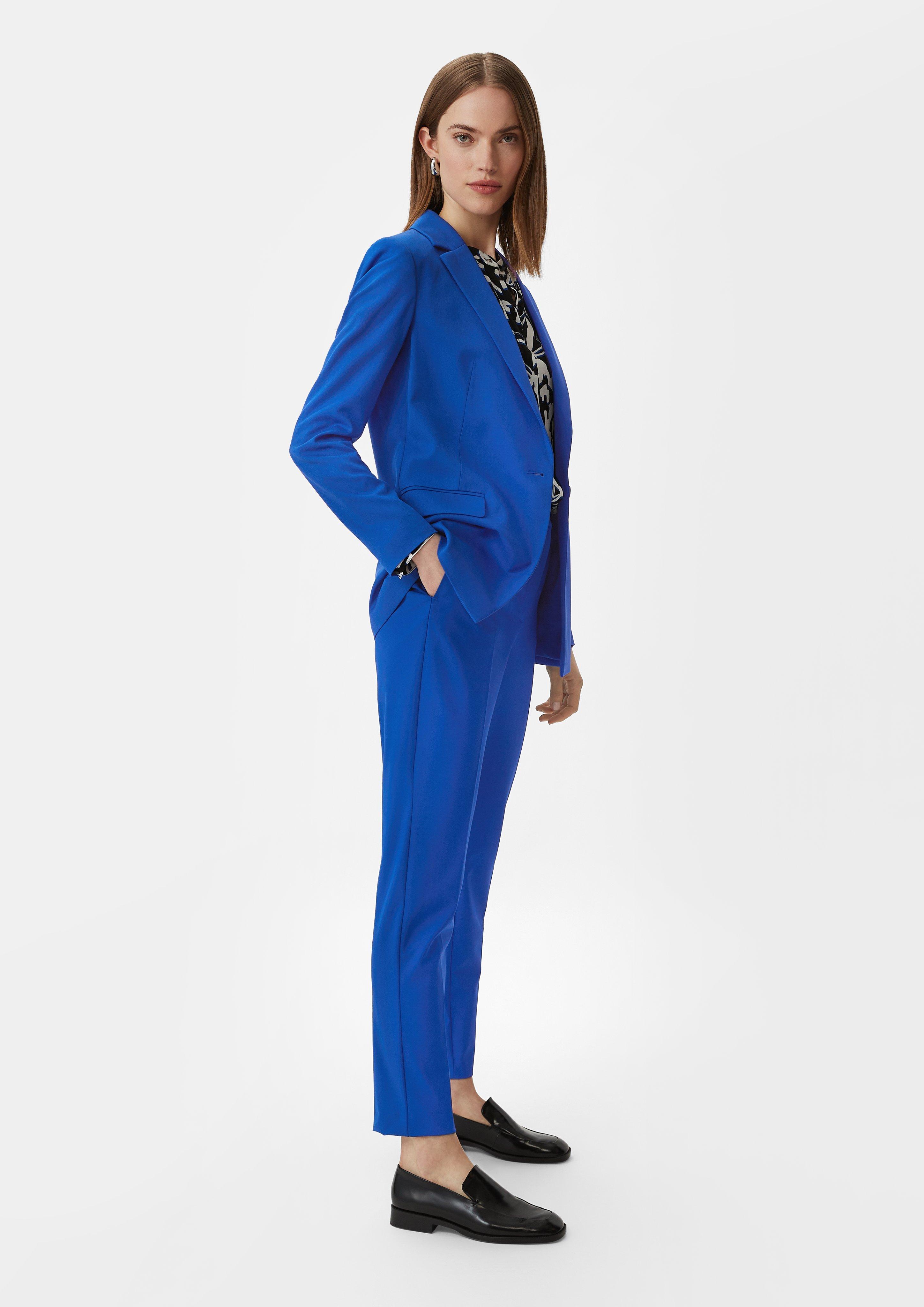 Blazer aus Viskosemix - ozeanblau