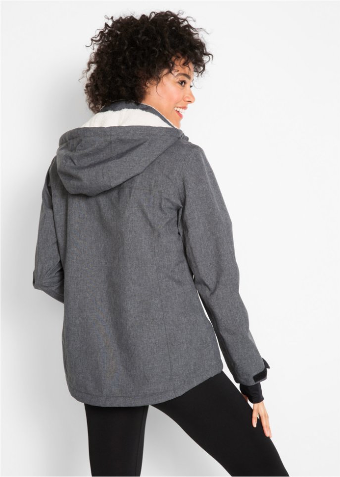 Outdoor-Funktions-Jacke mit Teddyfleece