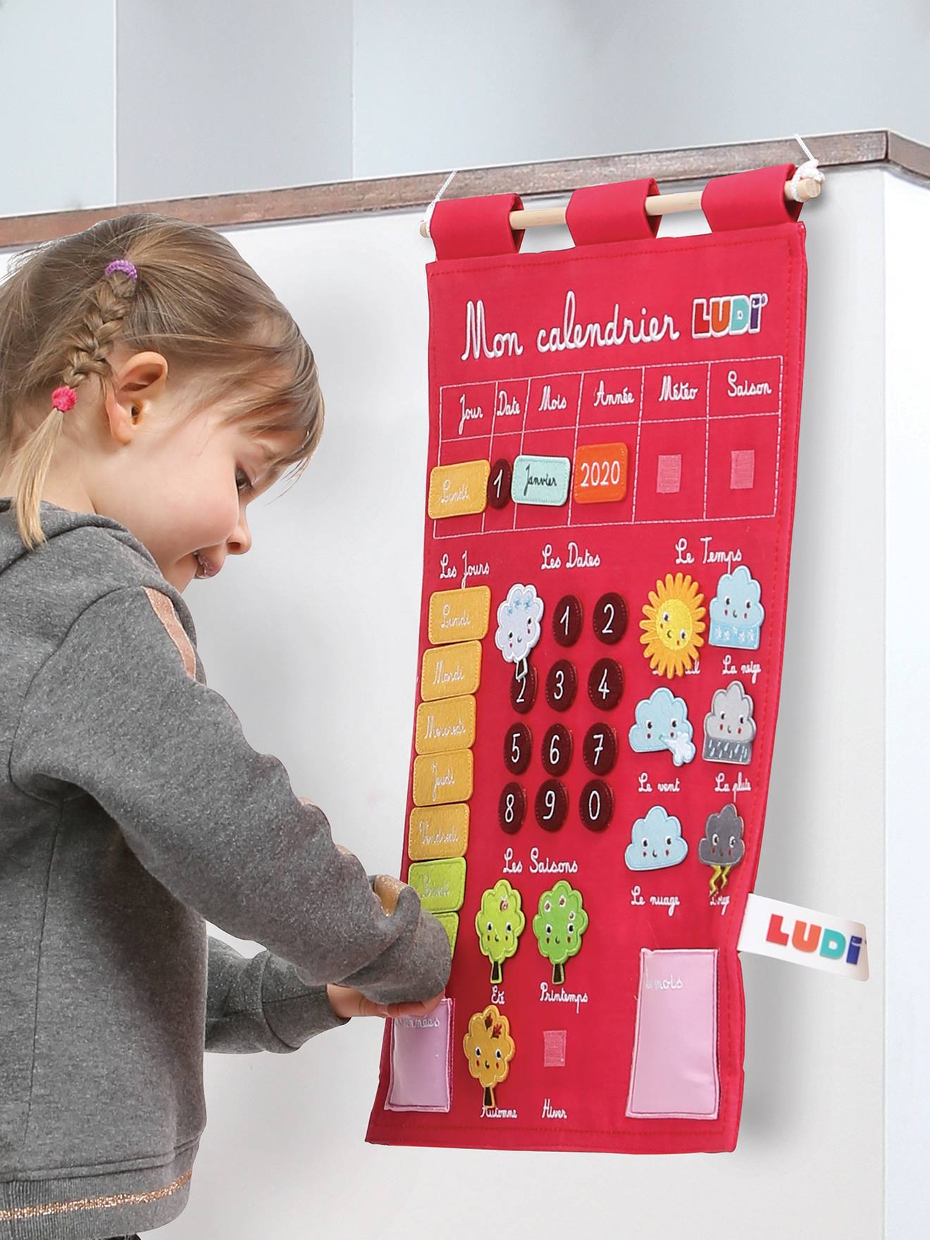 Calendrier Basic LUDI bleu