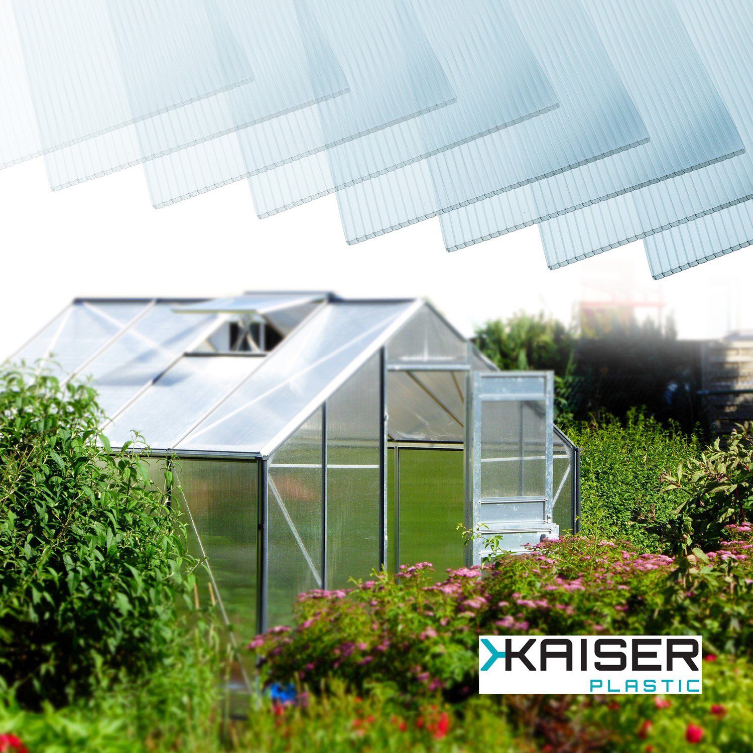 Kaiser plastic Gewächshaus Gewächshausplatten 6 - 10 mm