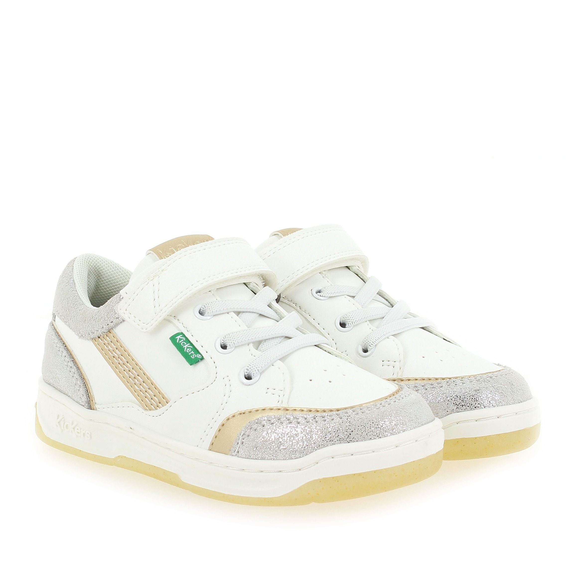 Kickers  KOUIC E24 - Blanc Argent