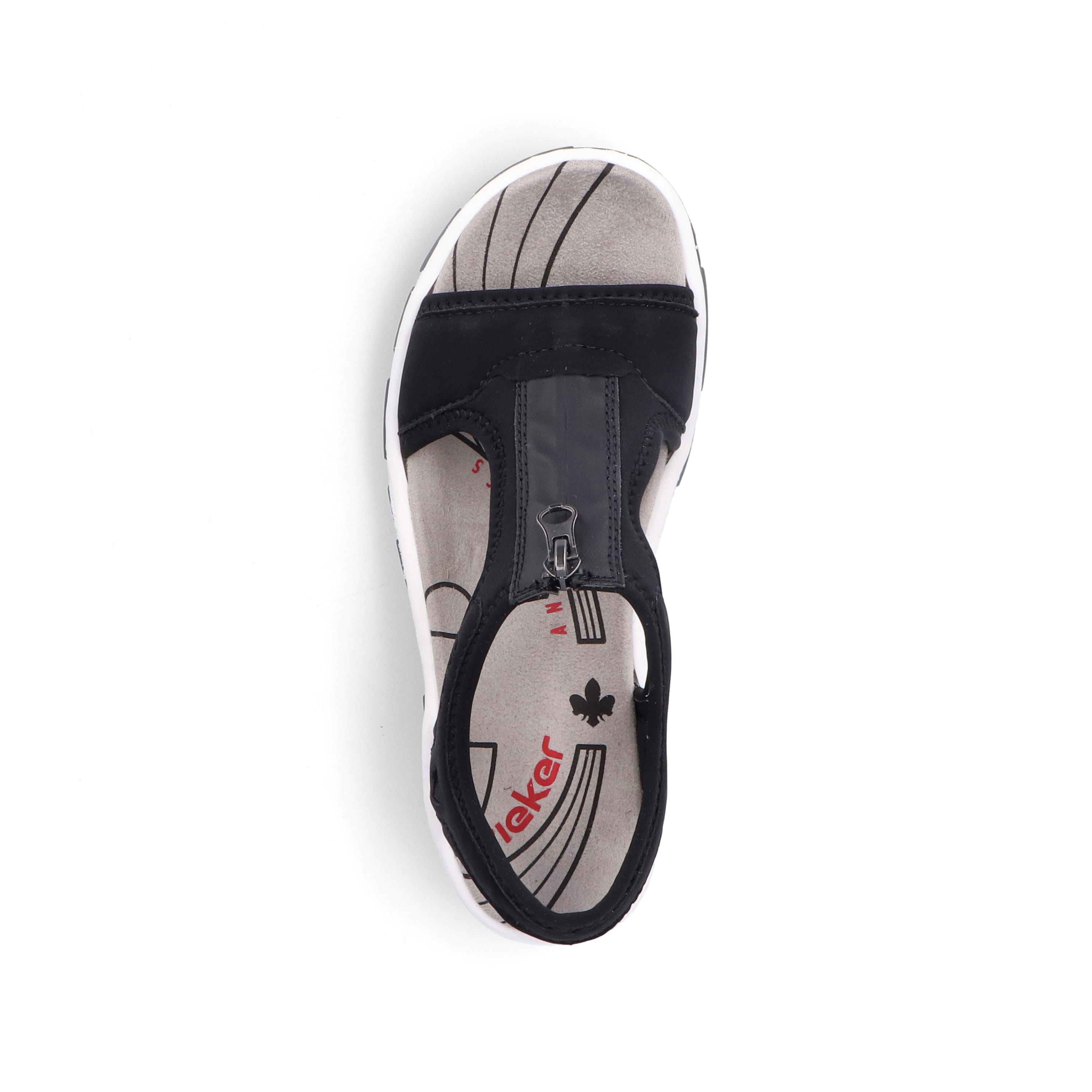 Rieker Damen Trekkingsandalen tiefschwarz