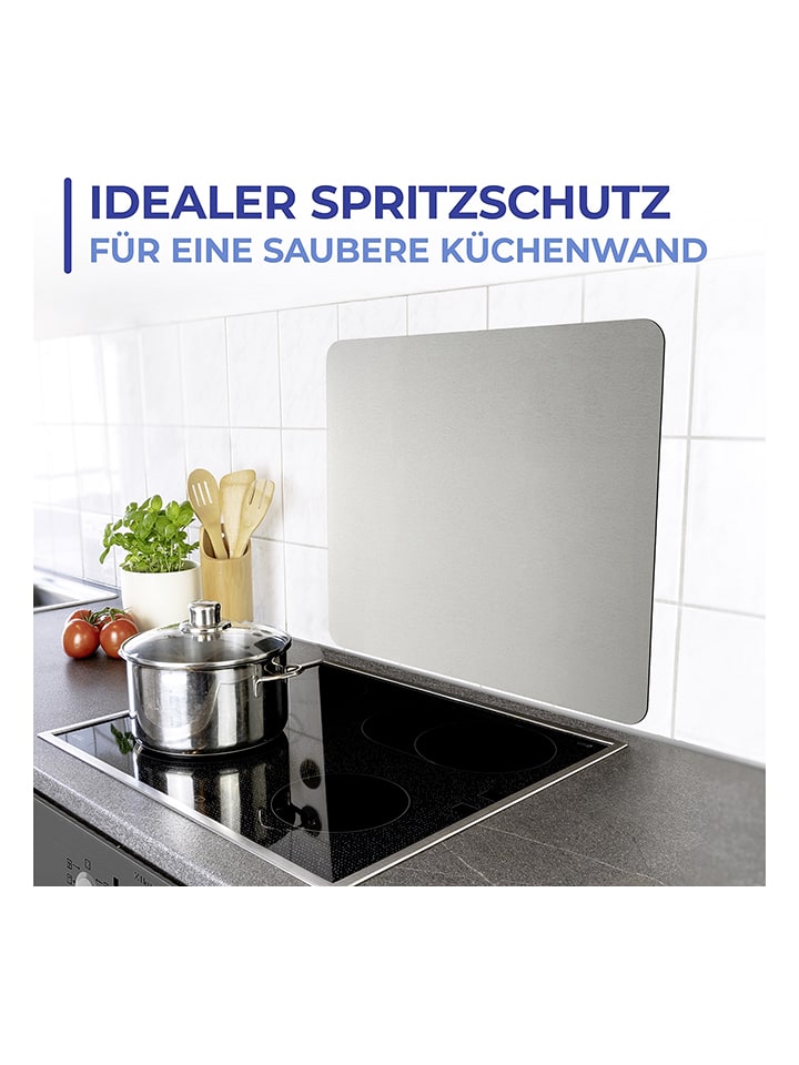 Wenko Herdabdeckplatte in Silber - (L)50 x (B)56 cm günstig kaufen onesize