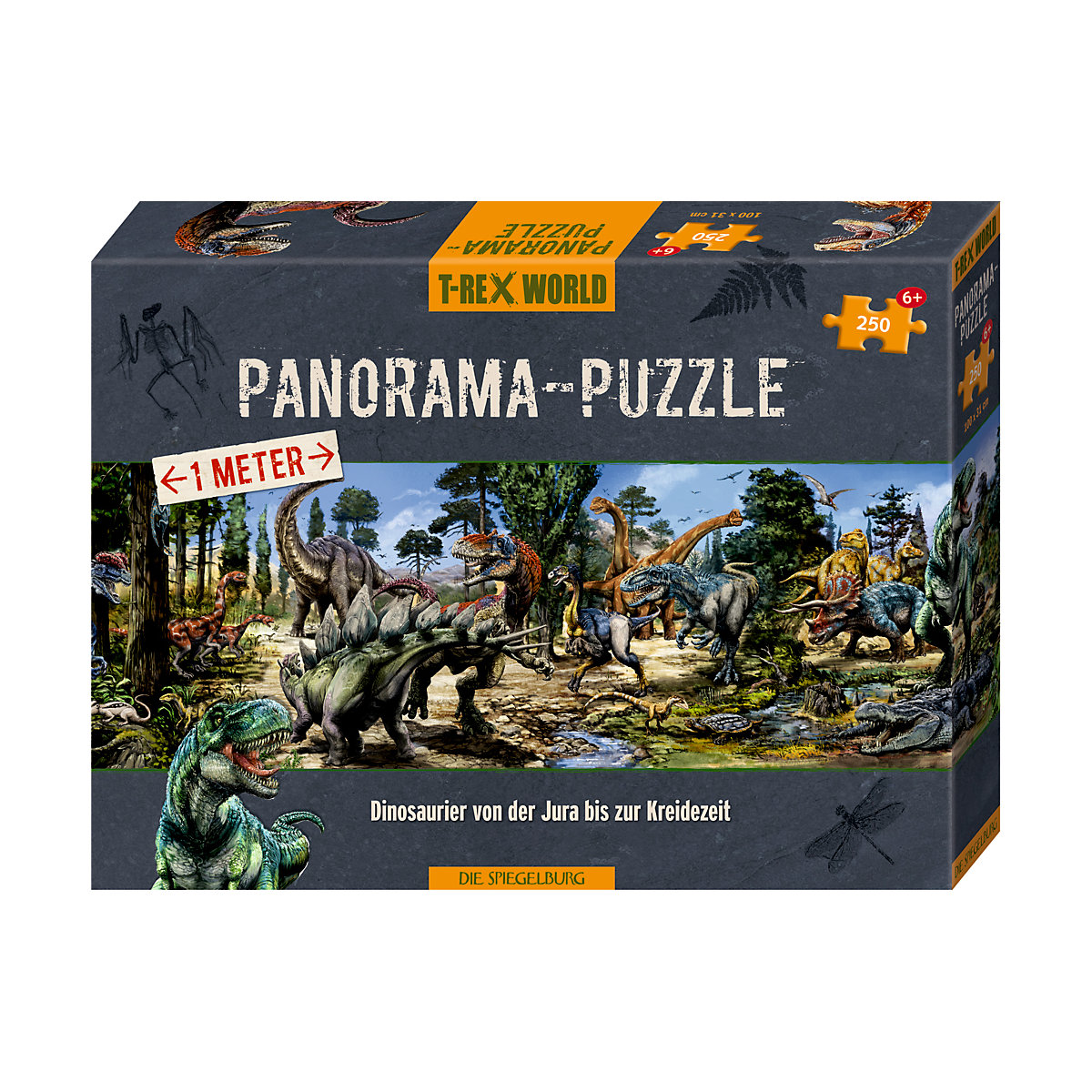 Panorama-Puzzle T-Rex World (250 Teile)