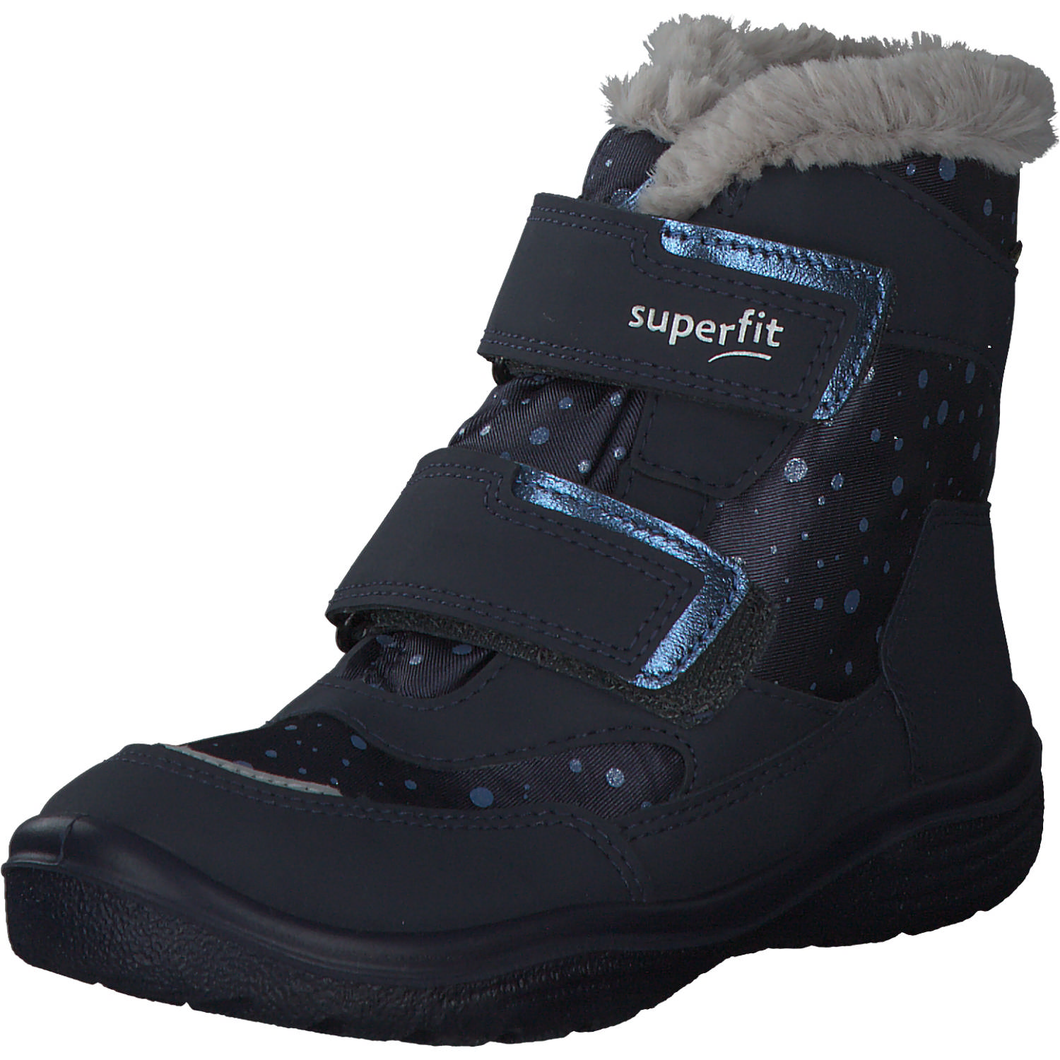 Superfit CRYSTA 09091, Stiefeletten (Kinder), Kinder, Blau/Hellgrau