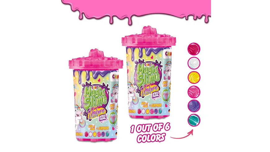 CRAZE - MAGIC SLIME Unicorn XXL Dose mit 600ml Schleim und einer Figur 600 ml
