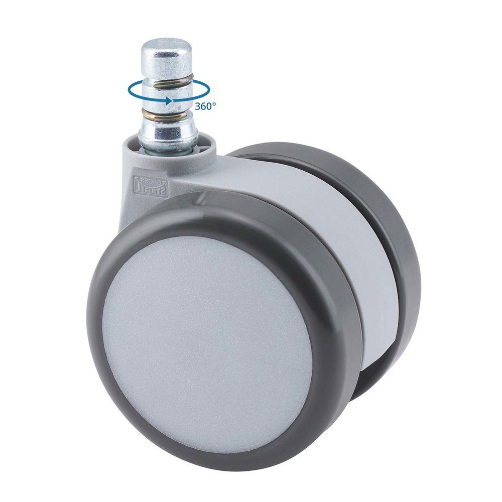 hjh OFFICE Stuhlrolle Stuhlrollen 5x ROLO MOVE 60 11mm/60mm, (5er Pack)