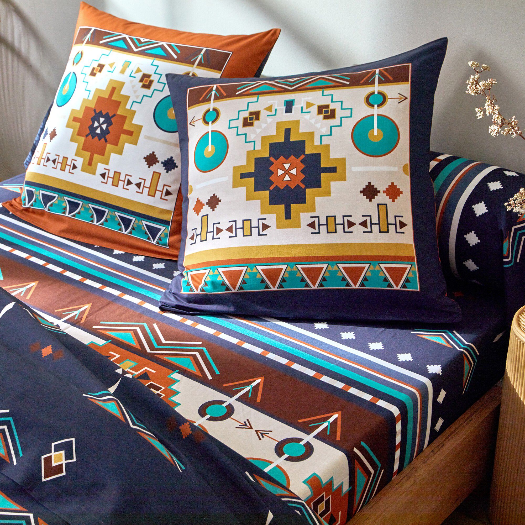 Linge de lit Mystique en coton imprimé