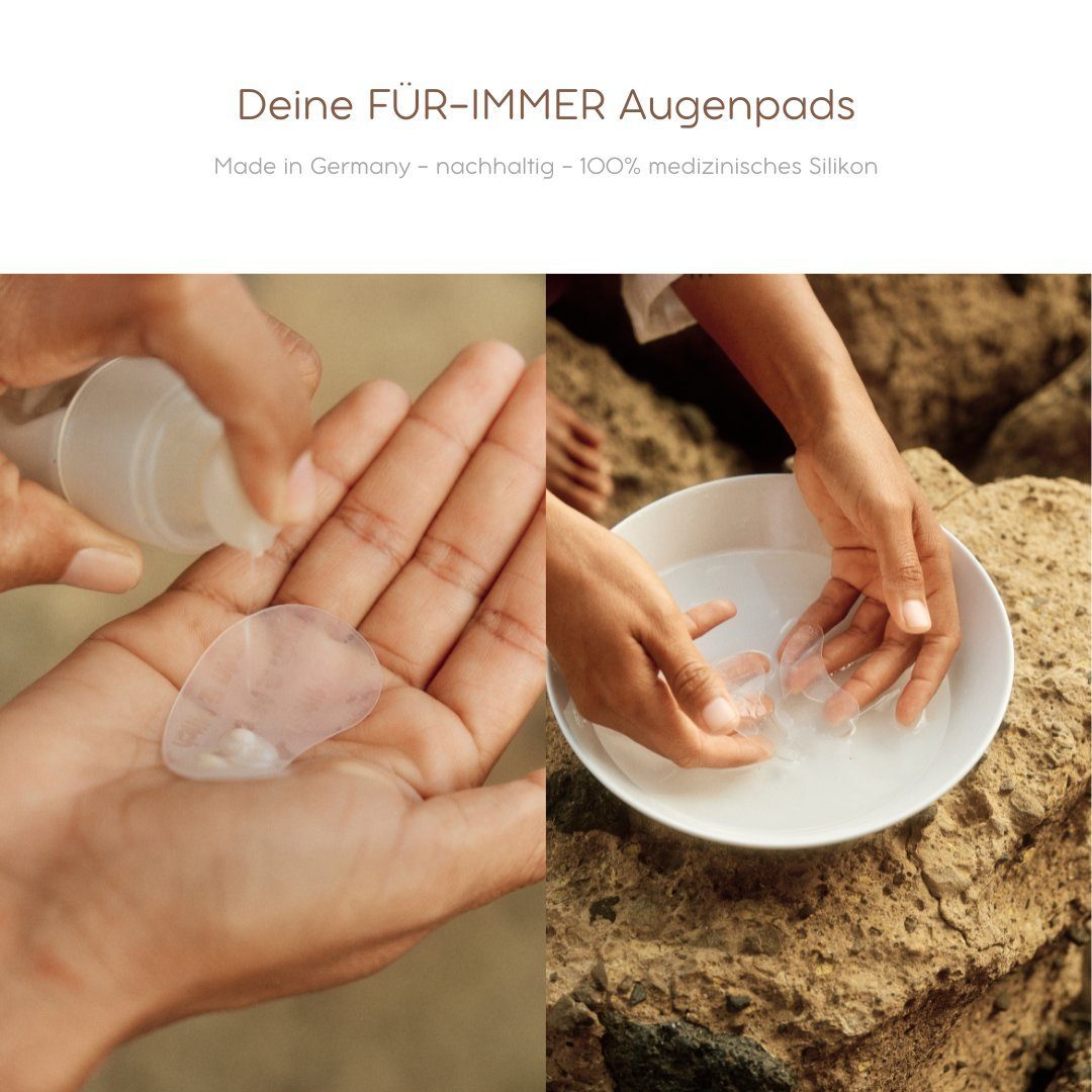 Marvin & Mitch Augenpads Marvin & Mitch -Wiederverwendbare Augenpads 100% medizinischem Silikon, 1 Paar (2Stk), Die Pads haben den Effekt deine eigene Creme/Serum zu intensivieren.