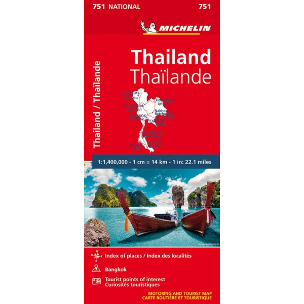 Michelin Thailand - Straßenkarte