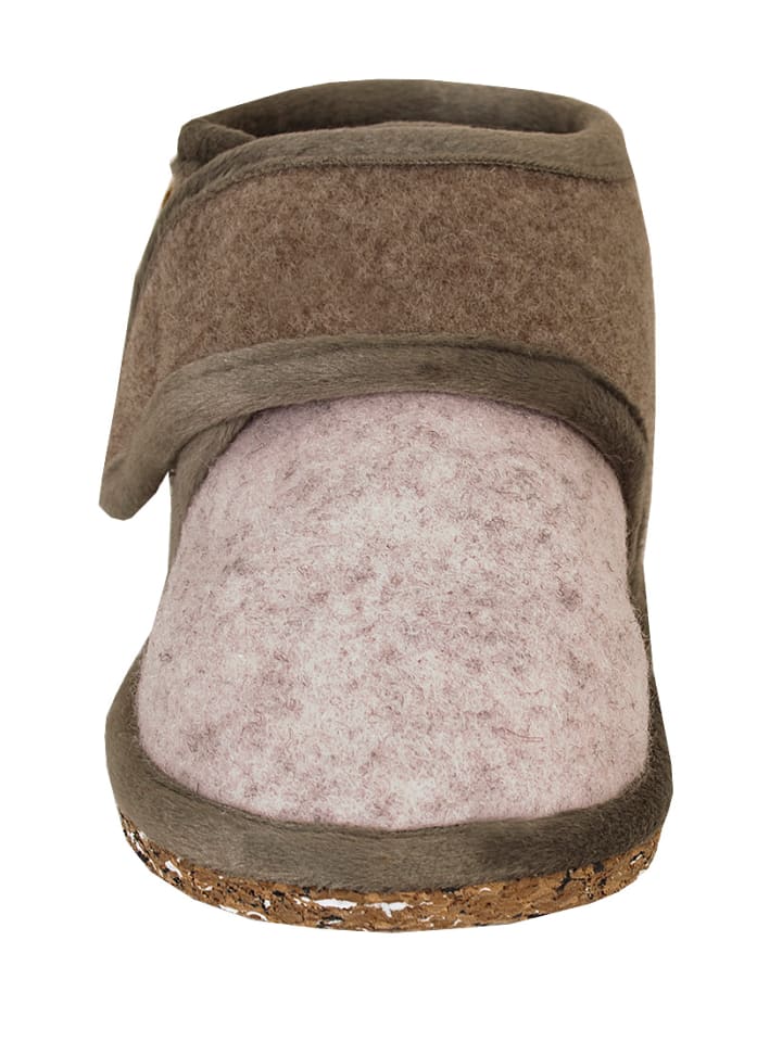 Adelheid Kinderpantoffeln rosa in Beige günstig kaufen