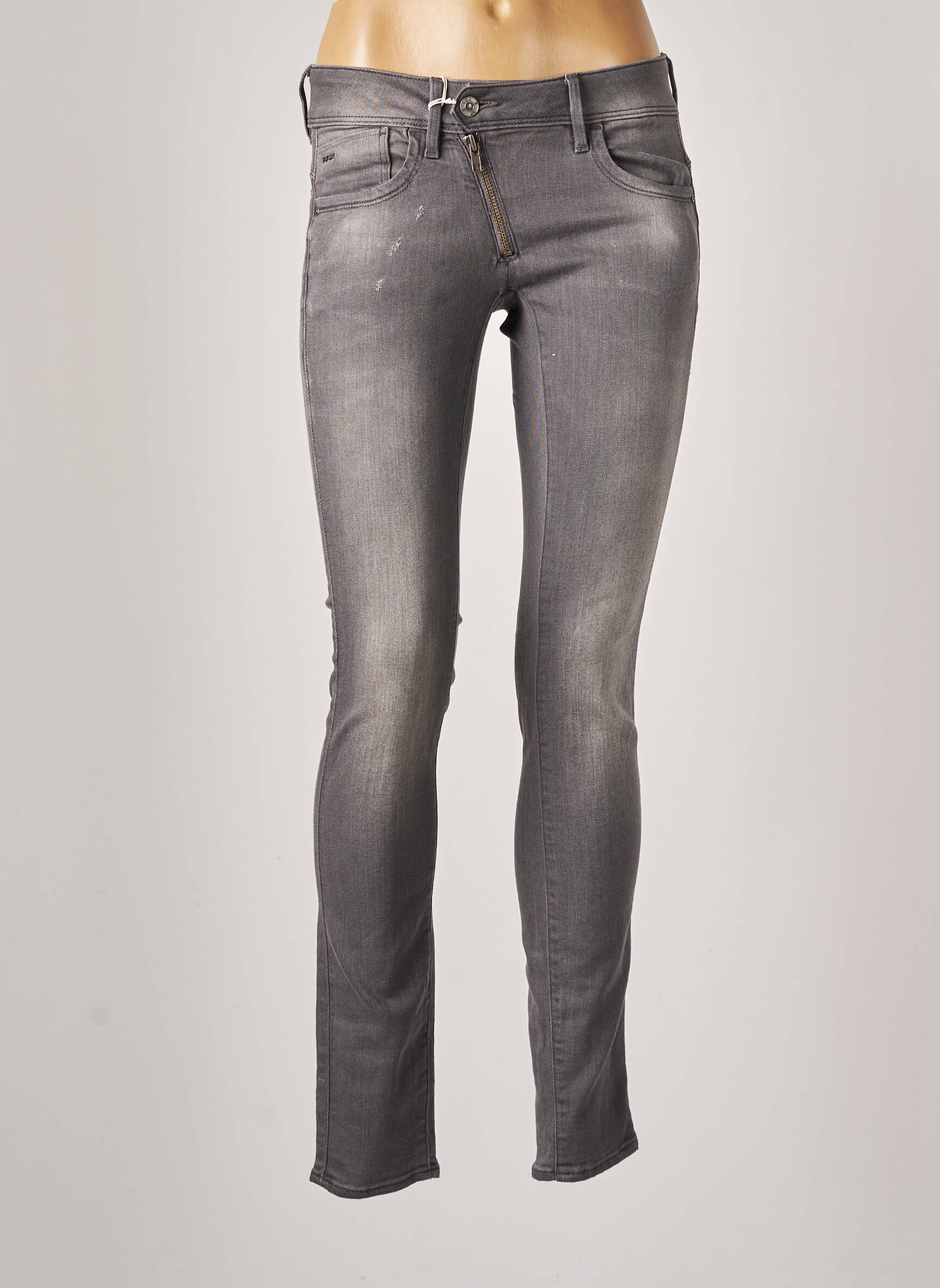 G Star Jeans Skinny Femme couleur gris