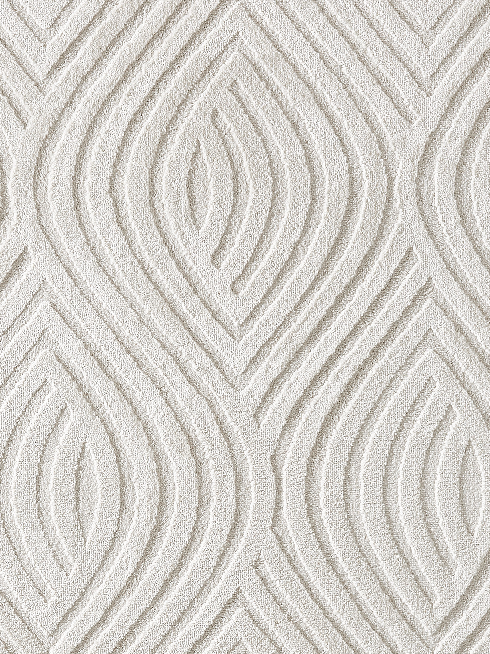 Rombo Moderner Teppich, Offwhite