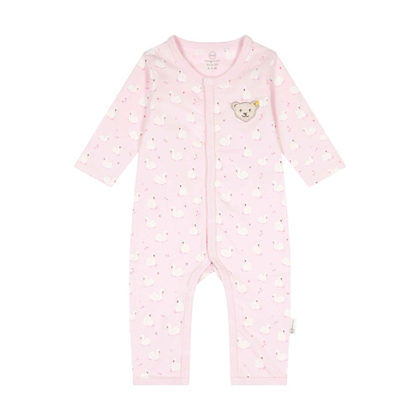 Strampler langarm, rosa für Mädchen