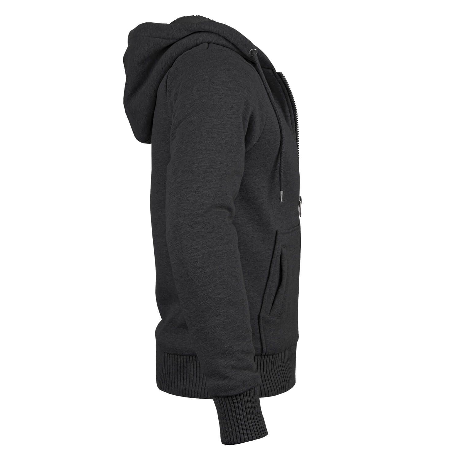 Hooded Sweatjacke mit Teddyfutter