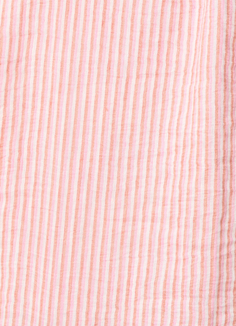 Camicetta Camile di LKBennett in misto lino a righe con collo alto