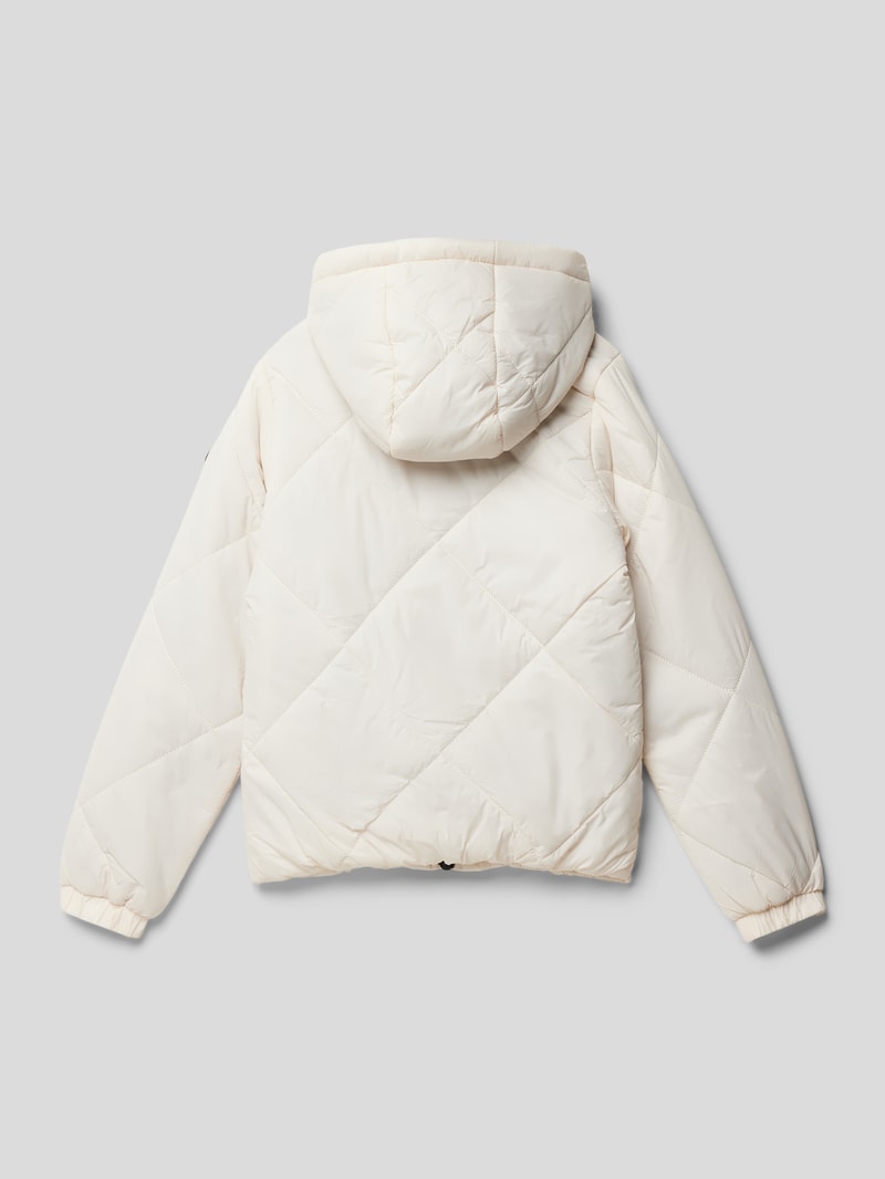 Steppjacke mit Reißverschlusstaschen Modell 'J O S I E' in weiß