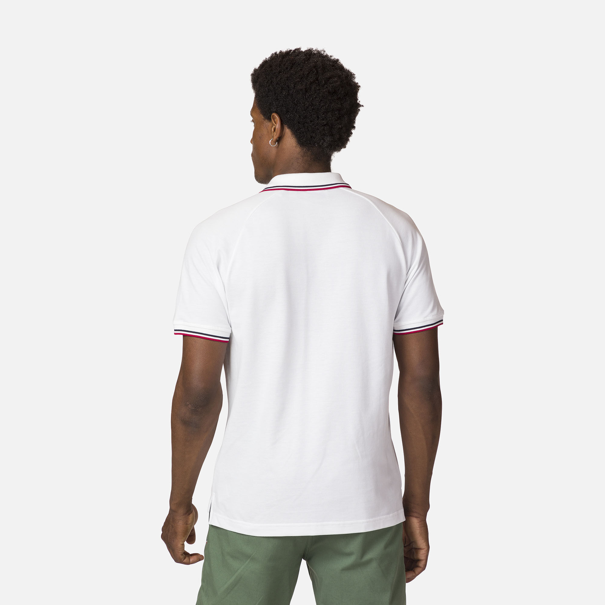 Polo logo à manches raglan homme