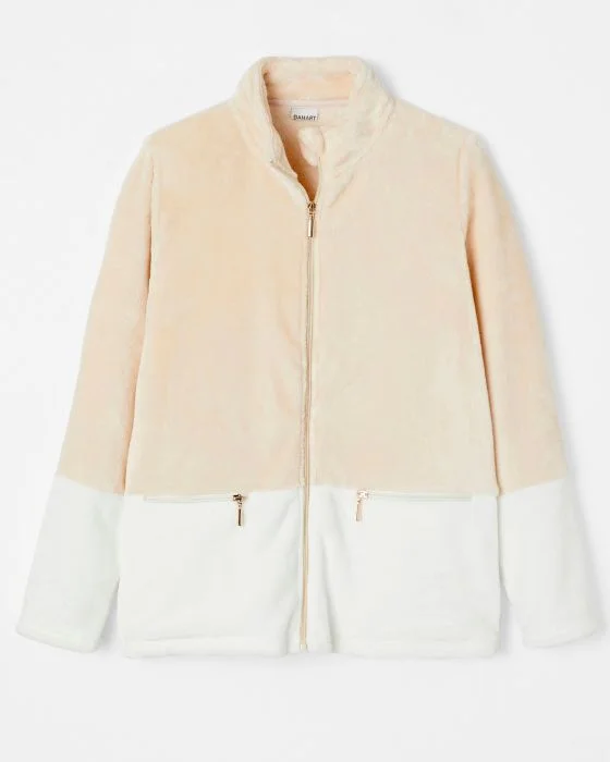 Gilet polaire zippé bicolore