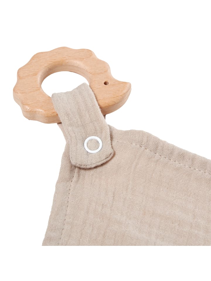 nordic coast company  Kuscheltuch Musselin Igel Sand günstig kaufen onesize