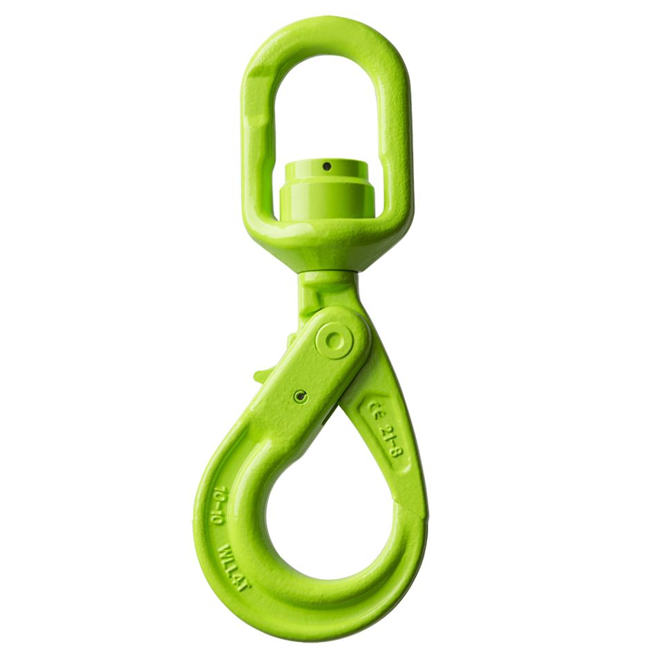 Delta YE.10.089.08 DELTALOCK Grade 100 - Crochet pivotant avec roulement - Pivotement sous charge - 2,5 tonnes