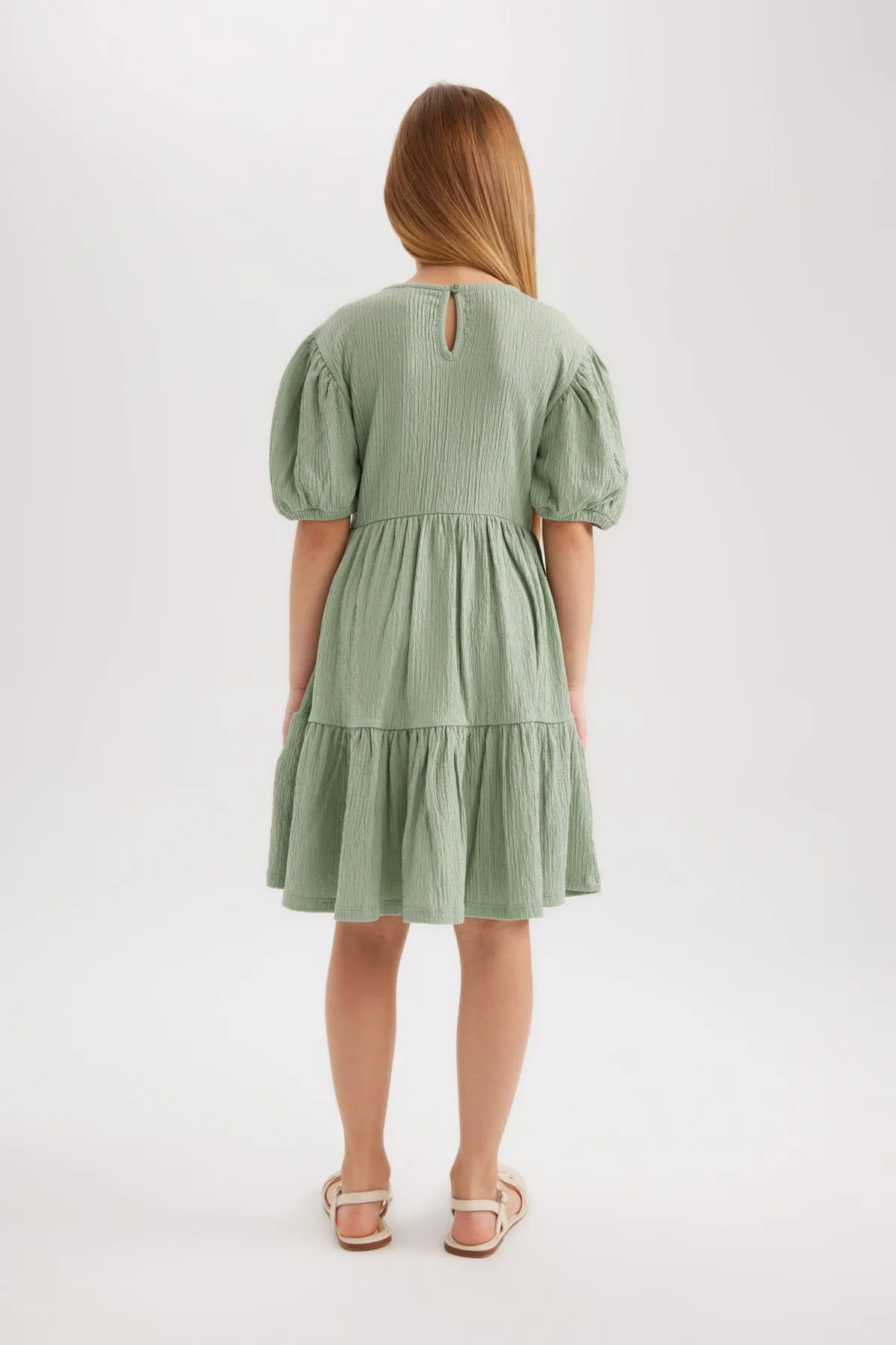 DeFacto  Kurzärmliges Wickelkleid für Mädchen - B4335a824sm