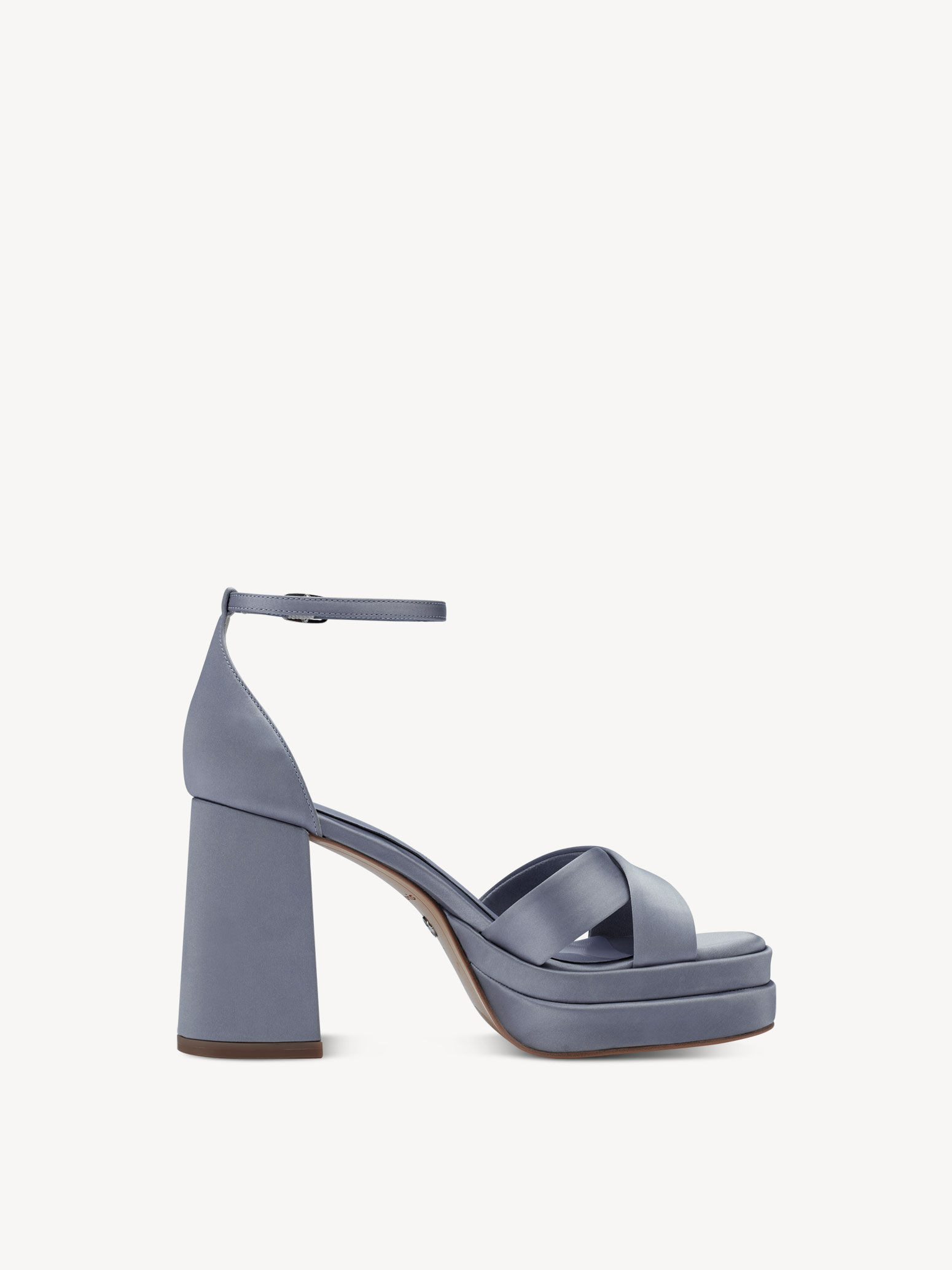 Sandale à talon - bleu