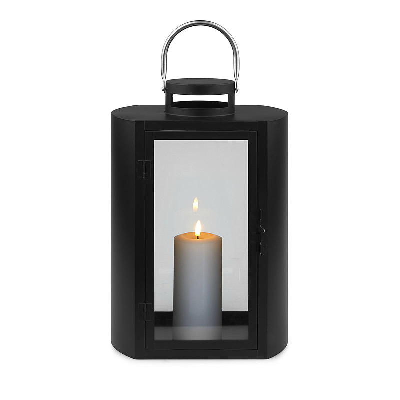 Home Lykt Villa 40x27x19 cm metall/glass sort