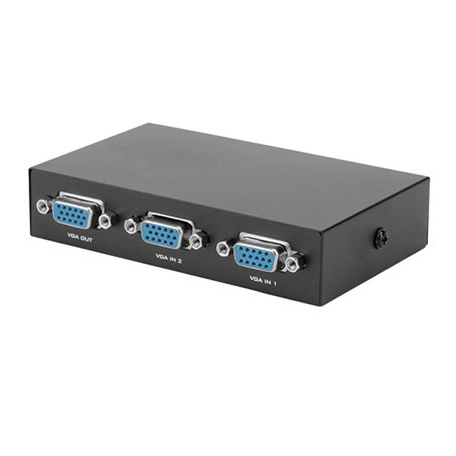 Bolwins VGA-Switch I07C VGA SVGA Monitor Switch Umschalter Verteiler 2in1 f PC TV Beamer