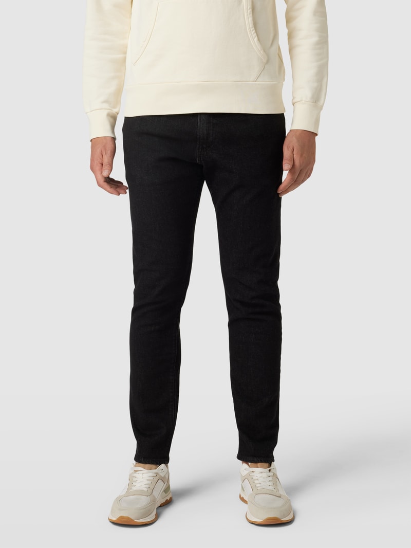 Jeans mit Knopfverschluss Modell 'PARKSIDE' in schwarz