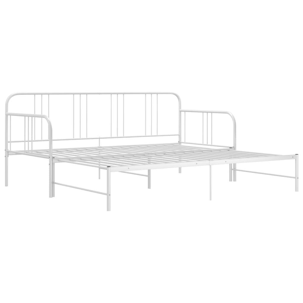DOTMALL Metallbett Vielseitige Sofabett, mit ausziehbarer Liegefläche, 90-180x200 cm