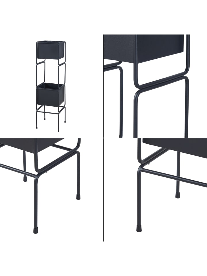en.casa Pflanzständer Sveio in Schwarz (H)75.5cm günstig kaufen onesize