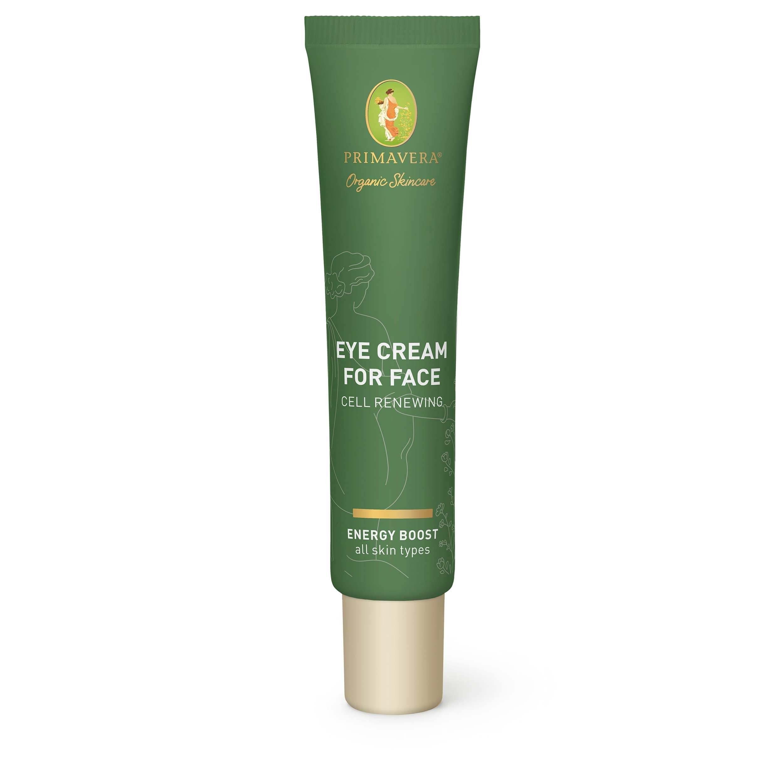 Primavera Life GmbH Gesichtspflege Eye Cream for Face - Cell Renewing, 25 ml Standard, 1-tlg., NATRUE, LBU (Leaping Bunny)