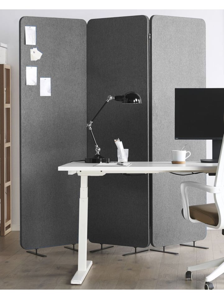 Beliani Paravent STANDI in Grau - (W) 184 x (H) 184 x (L) 30 cm günstig kaufen onesize
