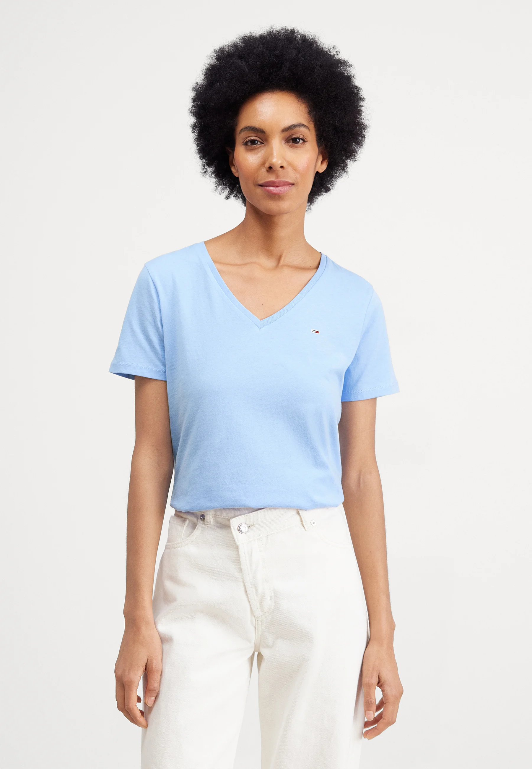 Tommy Jeans SOFT V NECK TEE PACK DE 2 - Camiseta básica