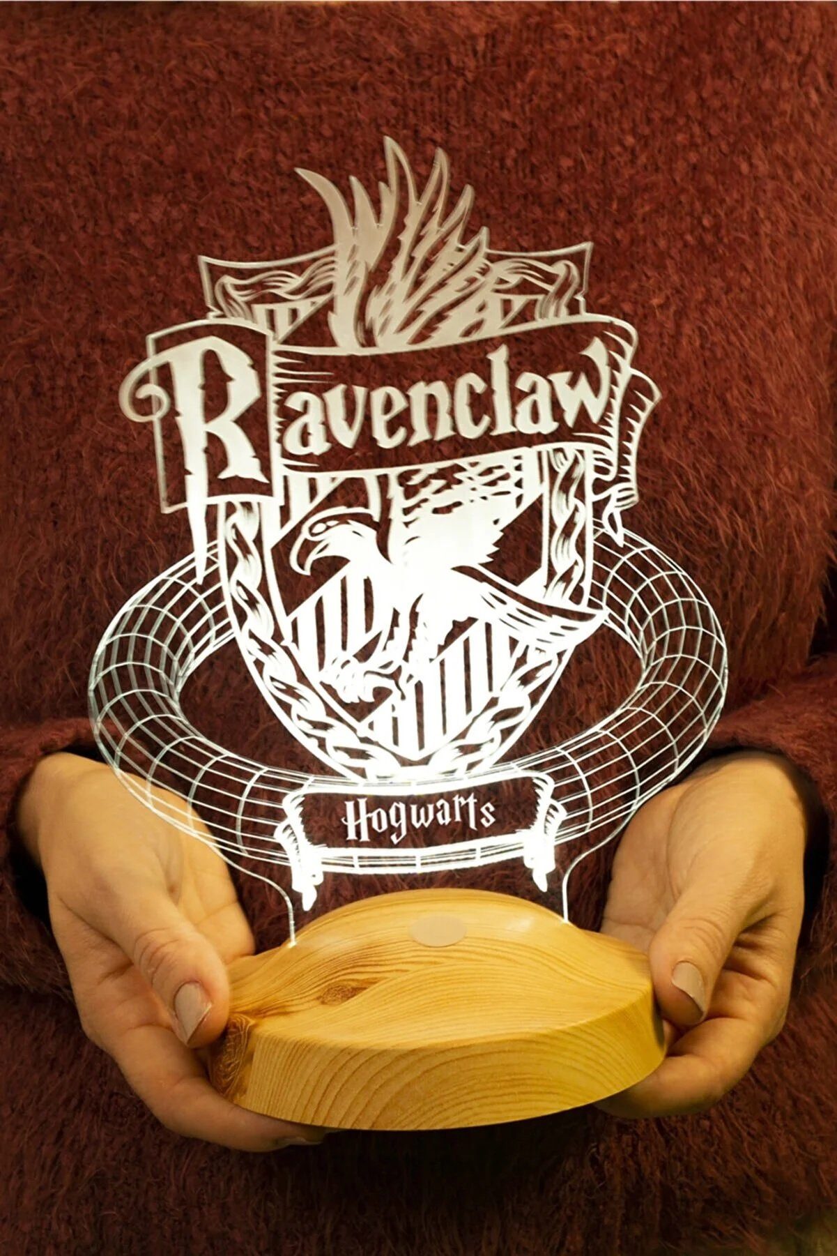 Geschenkelampe LED Nachttischlampe Ravenclaw Hogwarts Harry Potter LED-Nachtlicht Geschenke Lampe, LED fest integriert, 6 Farben