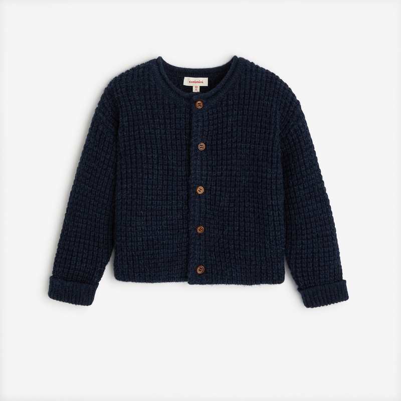 Cardigan bébé tricot bleu Catimini