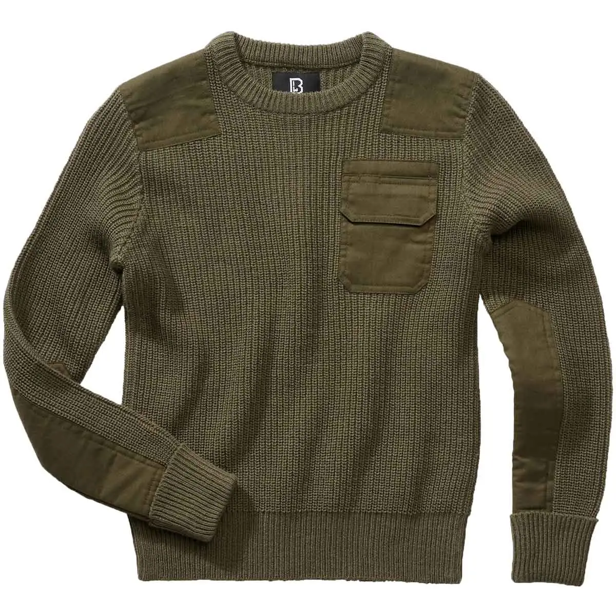 Kinder BW Pullover oliv