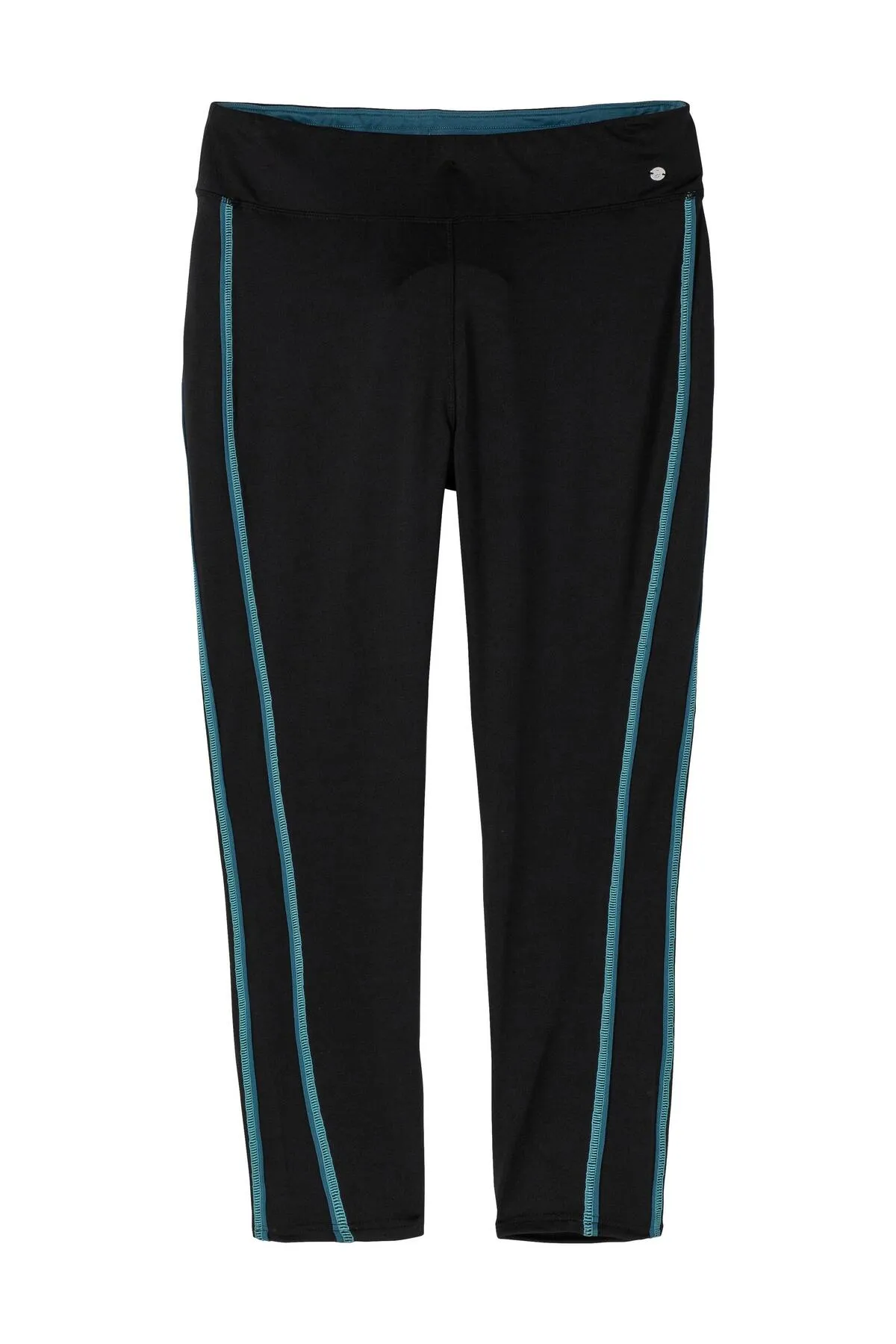 Sheego  Sport-Leggings - Schwarz - Mittlerer Bund
