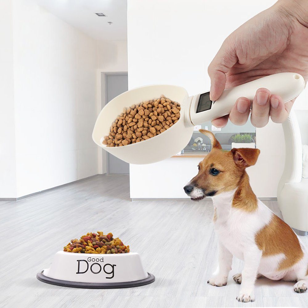 Zedelmaier Löffelwaage Digitale Löffelwaage für Gewürze,Mehl,Flüssigkeit,Hunde-/Katzenfutter, Messlöffel bis 800g, d=1g,LCD-Display,TARE,abnehmbare Wiegelöffel