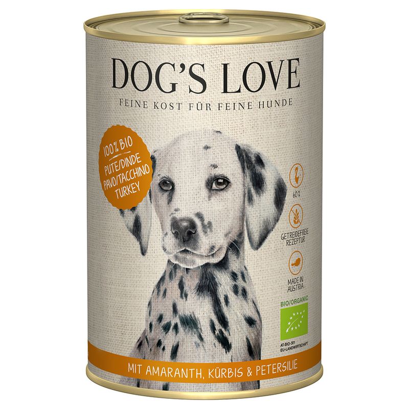 Sparpaket Dog´s Love Bio 12 x 400 g
