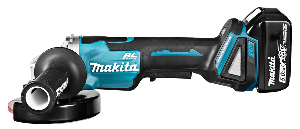 Makita DGA505RTJ 18V 5.0Ah Angle Grinder 125 mm in M-Box