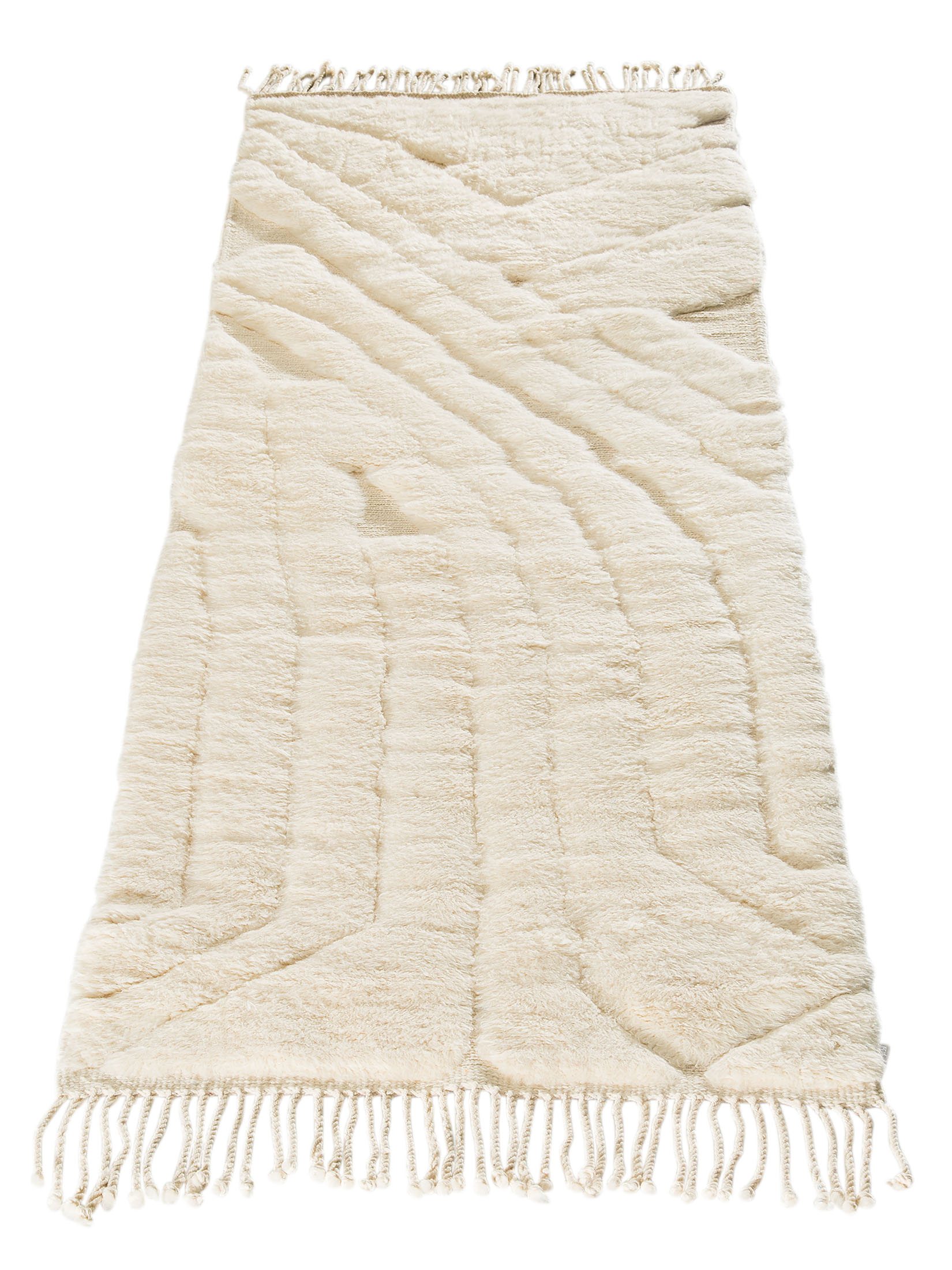 Beni Ourain ca. 93 x 314 cm, Unikat / Einzelstück