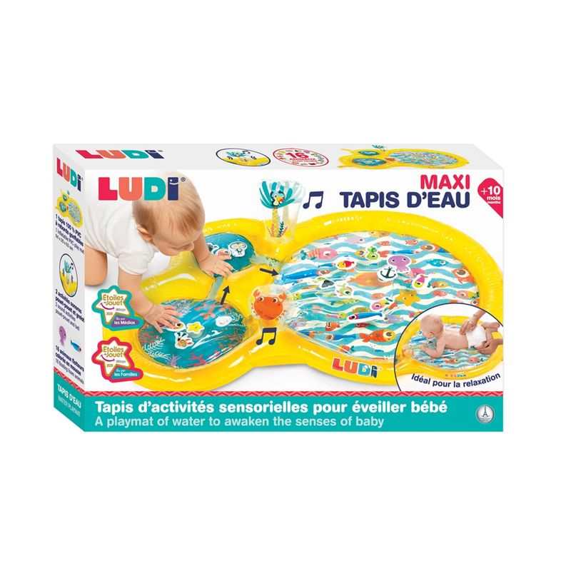 Maxi tapis d'eau jaune LUDI