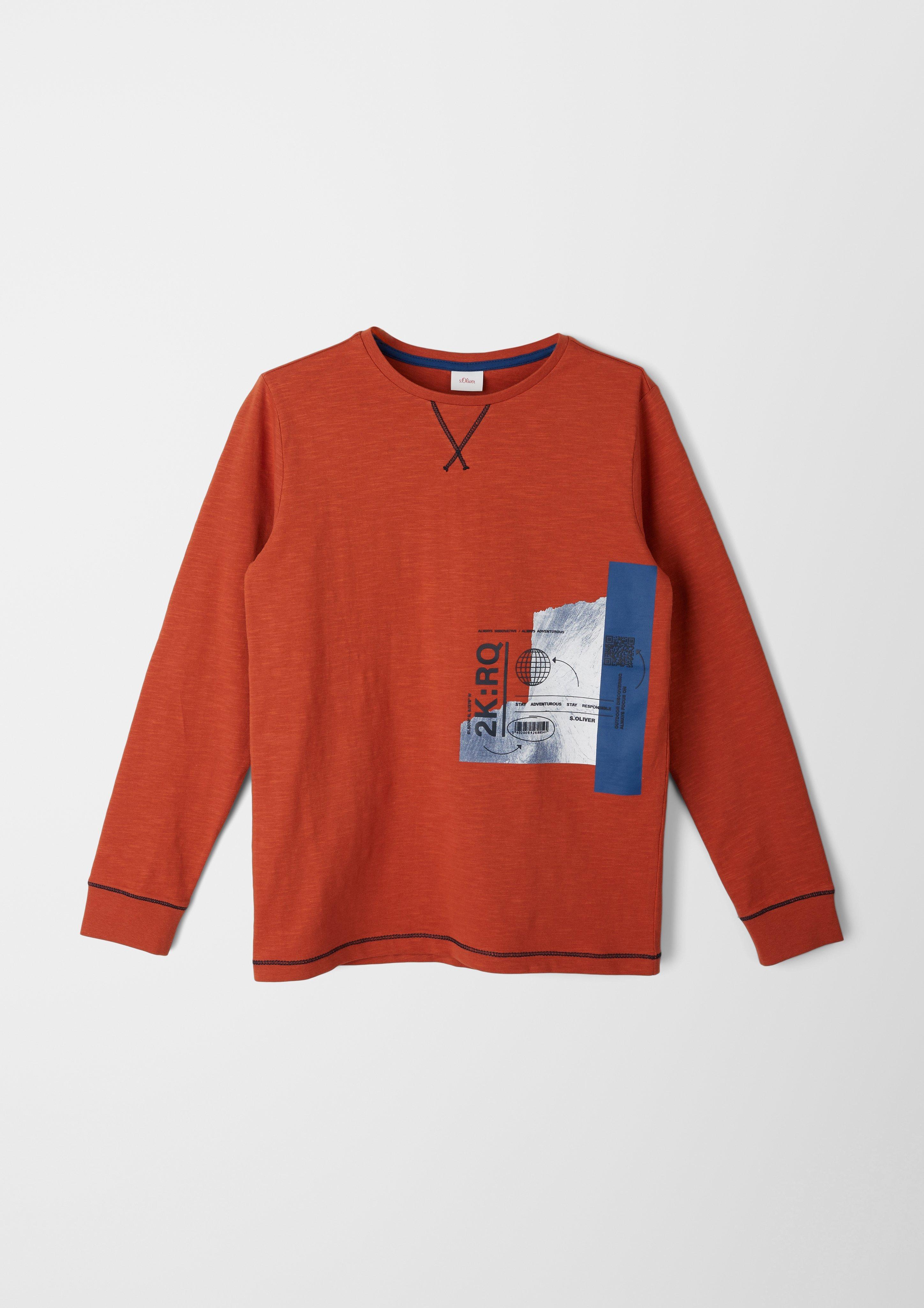 Langarmshirt aus Baumwolljersey  2118751-2706