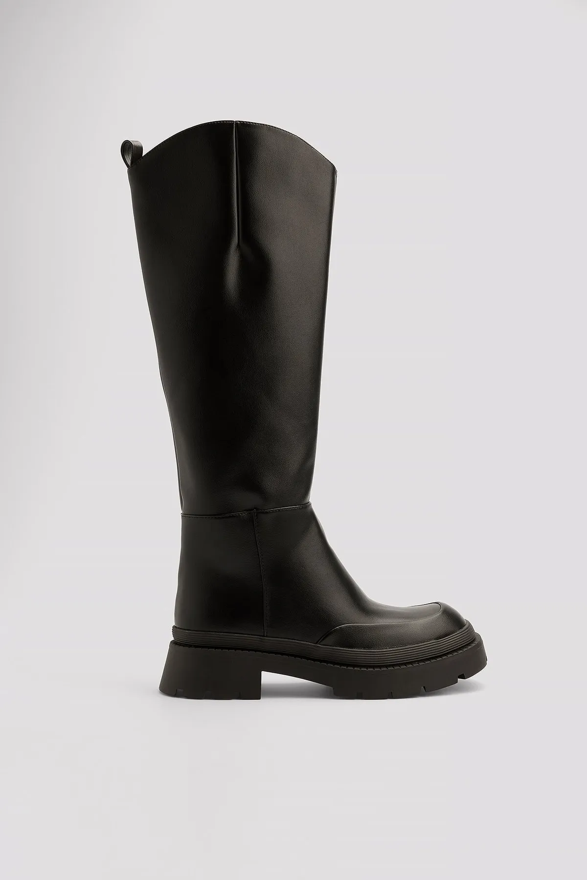 NA-KD  Stiefel - Schwarz - Flacher Absatz