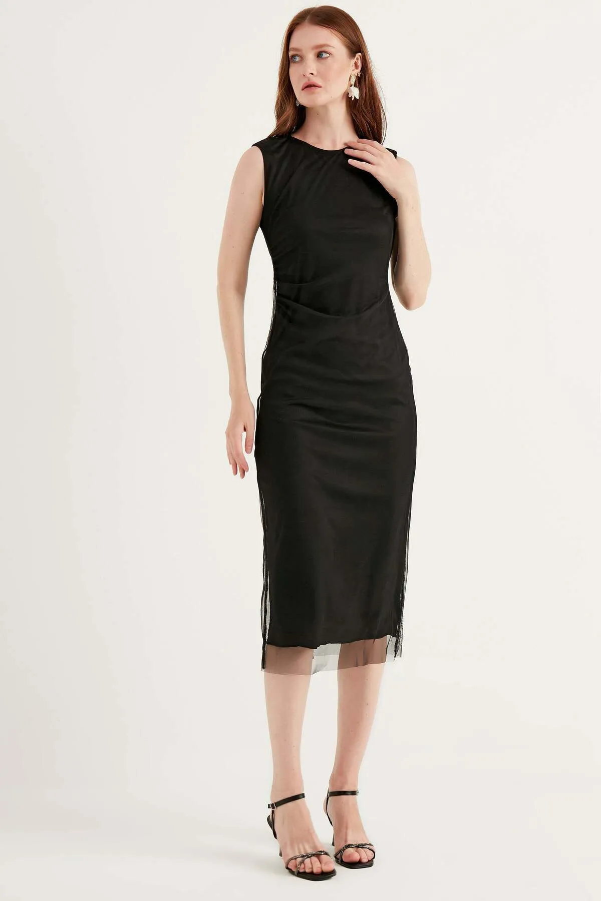 Herita  Ärmelloses Midikleid
