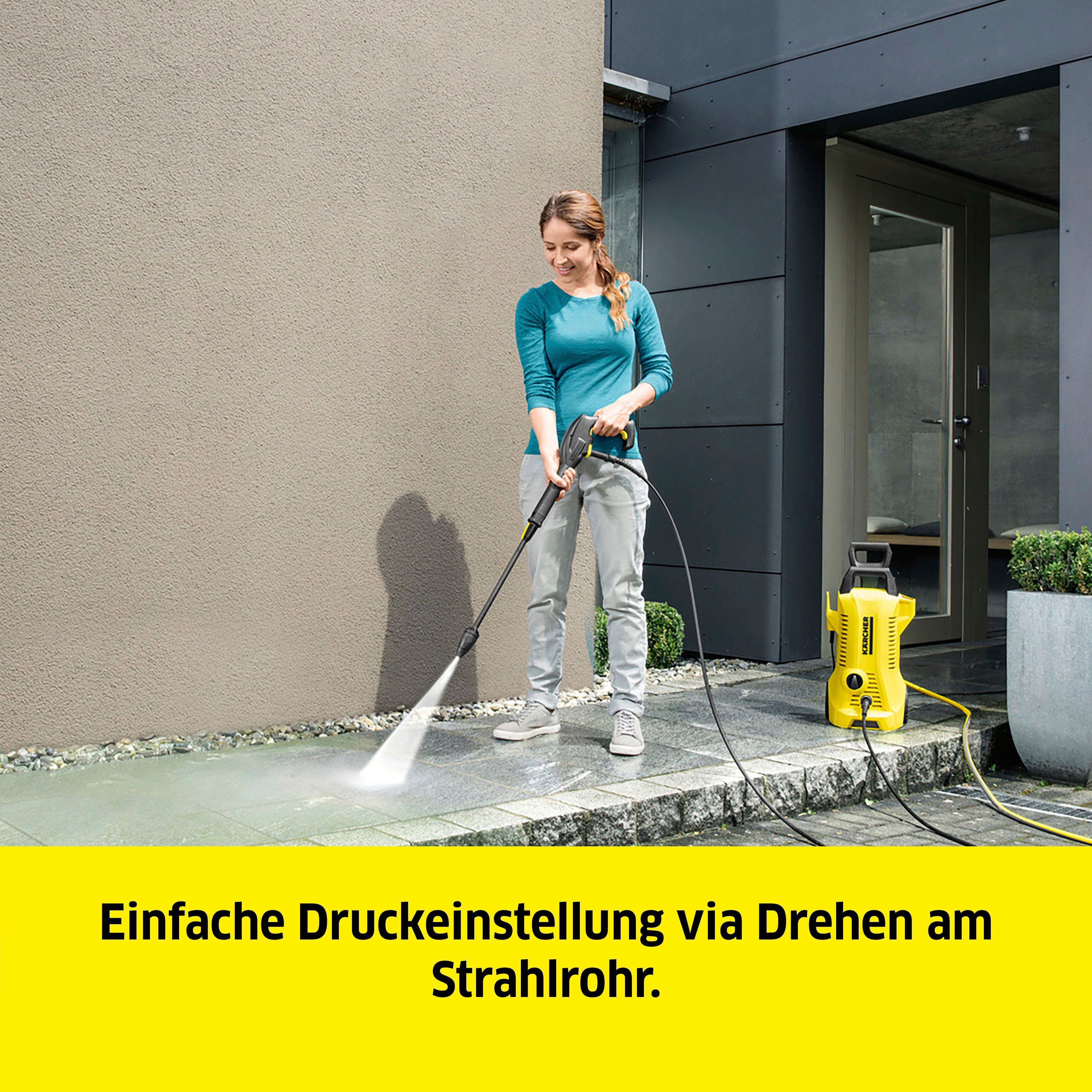 KÄRCHER Hochdruckreiniger K 2 Power Control Home, Druck max: 110 bar, Fördermenge max: 360 l/h, Home & Garden App, Teleskopgriff